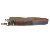 Zestful Adjustable Multi-tone Leather Bag Strap with Metal Clasps